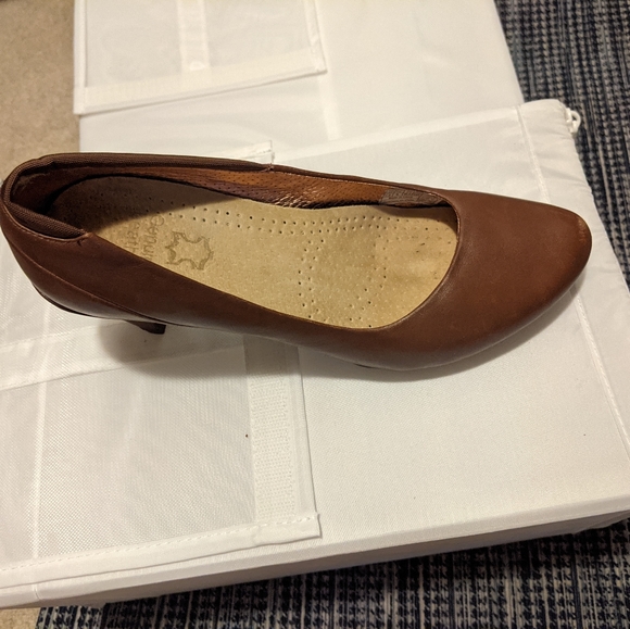 Vintage brown platform heels 8 - Picture 10 of 11